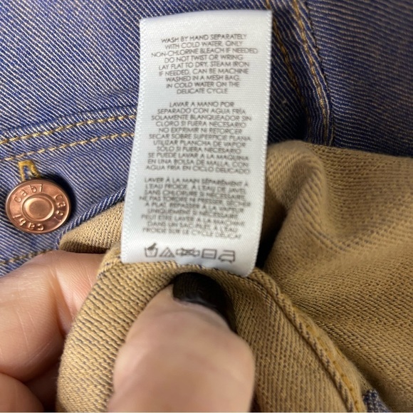 CAbi The Workshop Shirt Size Small Lilac Blue Style 4299 Button Down Shirt - Picture 7 of 7